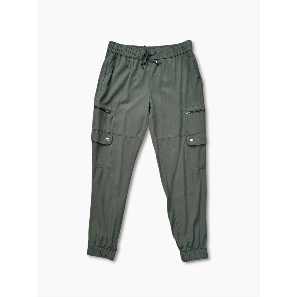 Banana Republic Lyocell Cargo Joggers Olive Green XS Utility Casual Pants